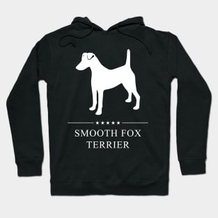 Smooth Fox Terrier Dog White Silhouette Hoodie